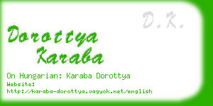 dorottya karaba business card